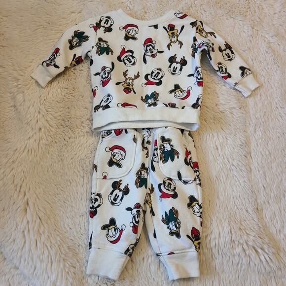 Mickey and friends Christmas Sweatshirt sweatpants outfit newborn - Picture 2 of 6